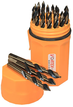 VORTEX–POINT™ 29pc. Blaze Orange Ultra Dex Mechanics Length 3–Flats on Shank
